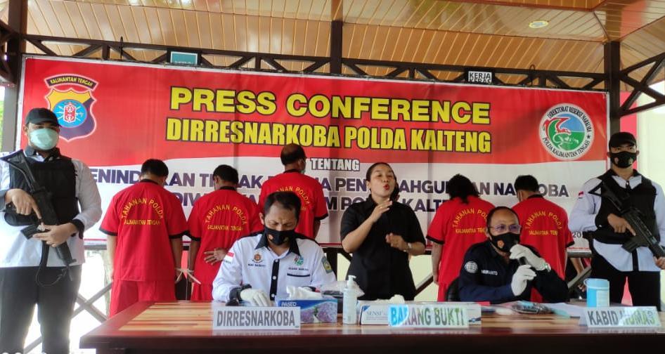 Dalam Sepekan, Polda Kalteng Amankan 6 Tersangka Kasus Narkoba