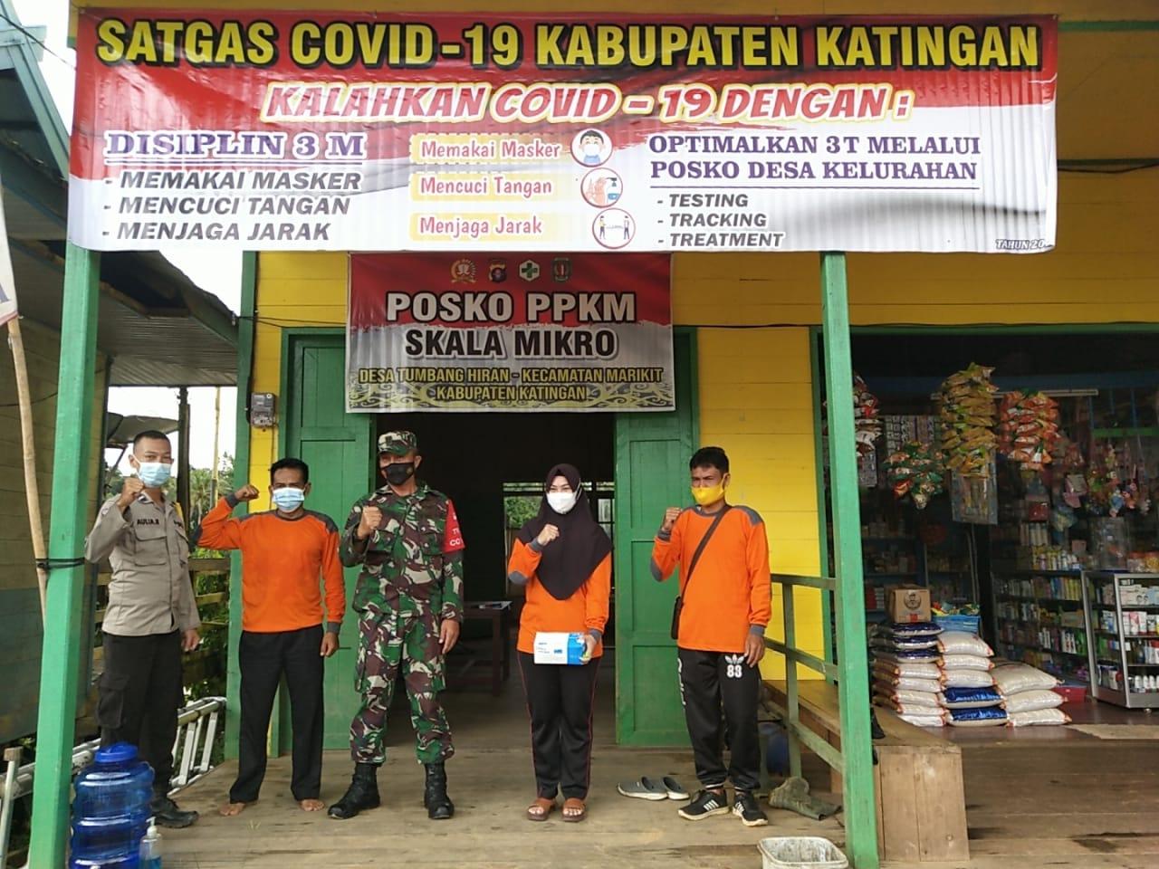 Koramil Marikit Katingan Ingatkan Posko Terpadu Penanganan Covid-19 Hingga Tingkat Desa