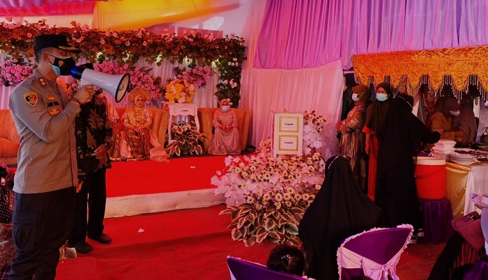 Pesta Pernikahan Melanggar Prokes Ditegur Kapolres Enrekang