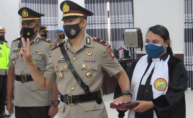 Dua Kapolsek di Polres Barut Diganti