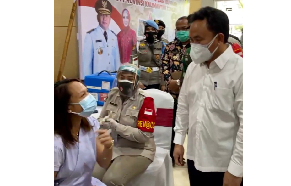 Gubernur Kalteng Tinjau Langsung Vaksinasi Bagi Ibu Hamil