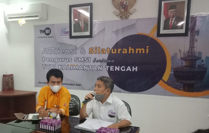 Berkunjung ke TVRI, Ketua SMSI Kalteng: Kami Bukan Media Abal-Abal