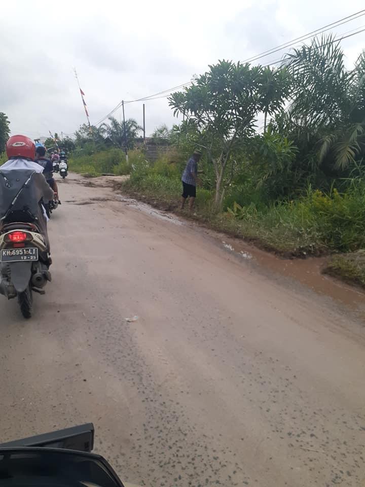 Jalan Kenan Sandan Rusak, Halikin Minta Masyarakat Jangan Khawatir