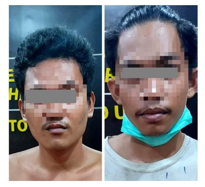 Inilah Dua Jambret Viral di Medsos, Ditangkap Aparat Polres Barut