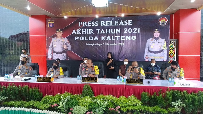 Tahun 2021, Jumlah Tindak Pidana di Kalteng Turun 8 Persen