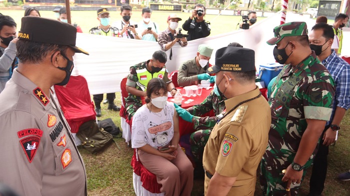 Vaksinasi Massal Polda Kalteng Targetkan 500 Dosis untuk Masyarakat