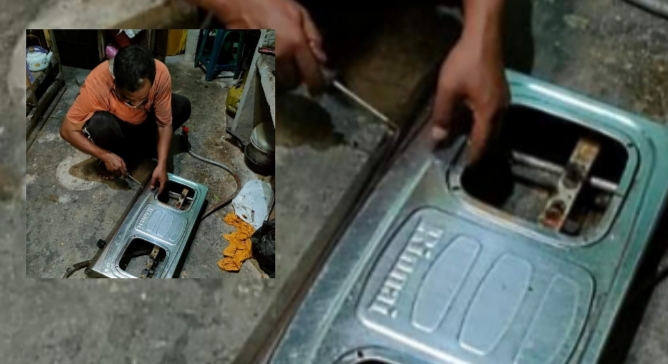 Jadi Tukang Servis Kompor, Beginilah Perjuangan Saifuddin Hidupi Keluarganya