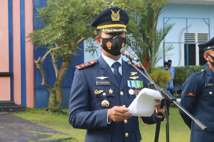 Danlanud Iskandar Pimpin Upacara Peringatan HUT Ke-76 TNI AU