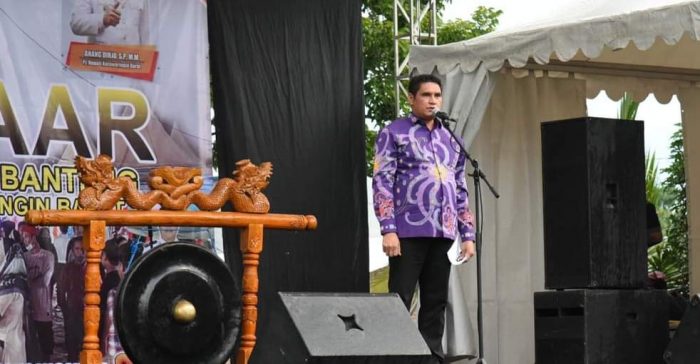 Buka Bazaar Pangkalan Banteng, Anang Dirjo Harap UMKM Kobar Segera Menggeliat