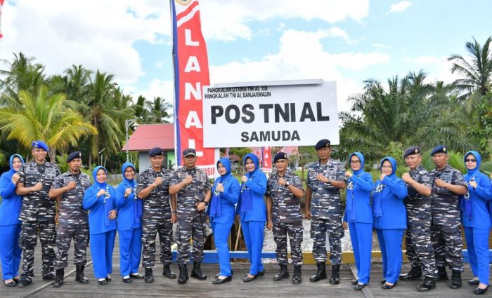 Danlanal Banjarmasin Resmikan Mess Harun Pos TNI AL Samuda