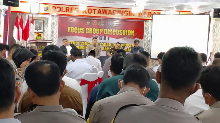 Polres Kobar Bahas Upaya-Upaya Penyelesaian Sengketa Lahan