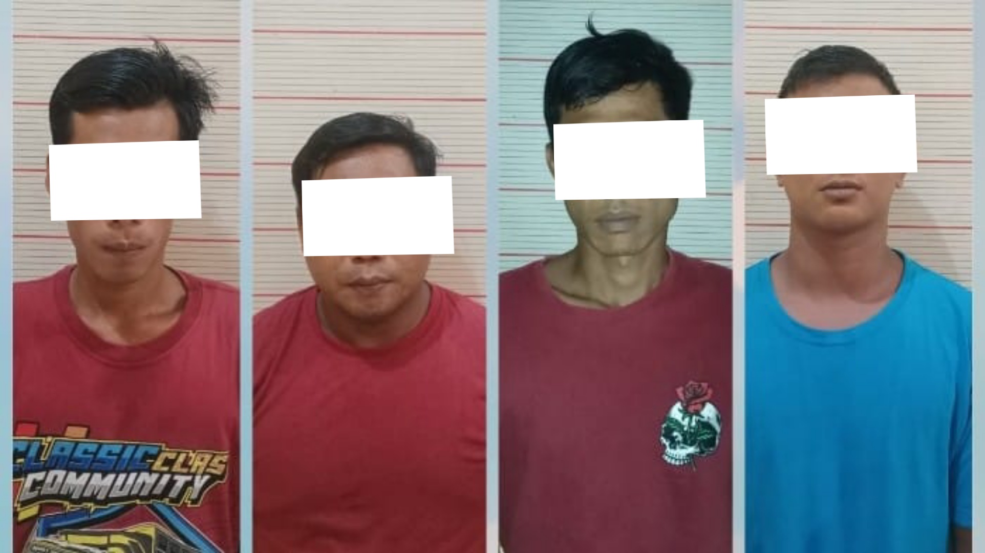 Polsek Aruta Tangkap Empat Pencuri Sawit Milik Perusahaan