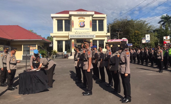 Sejumlah Perwira Polres Kotim Hari ini Jalani Sertijab, Ini Nama-namanya
