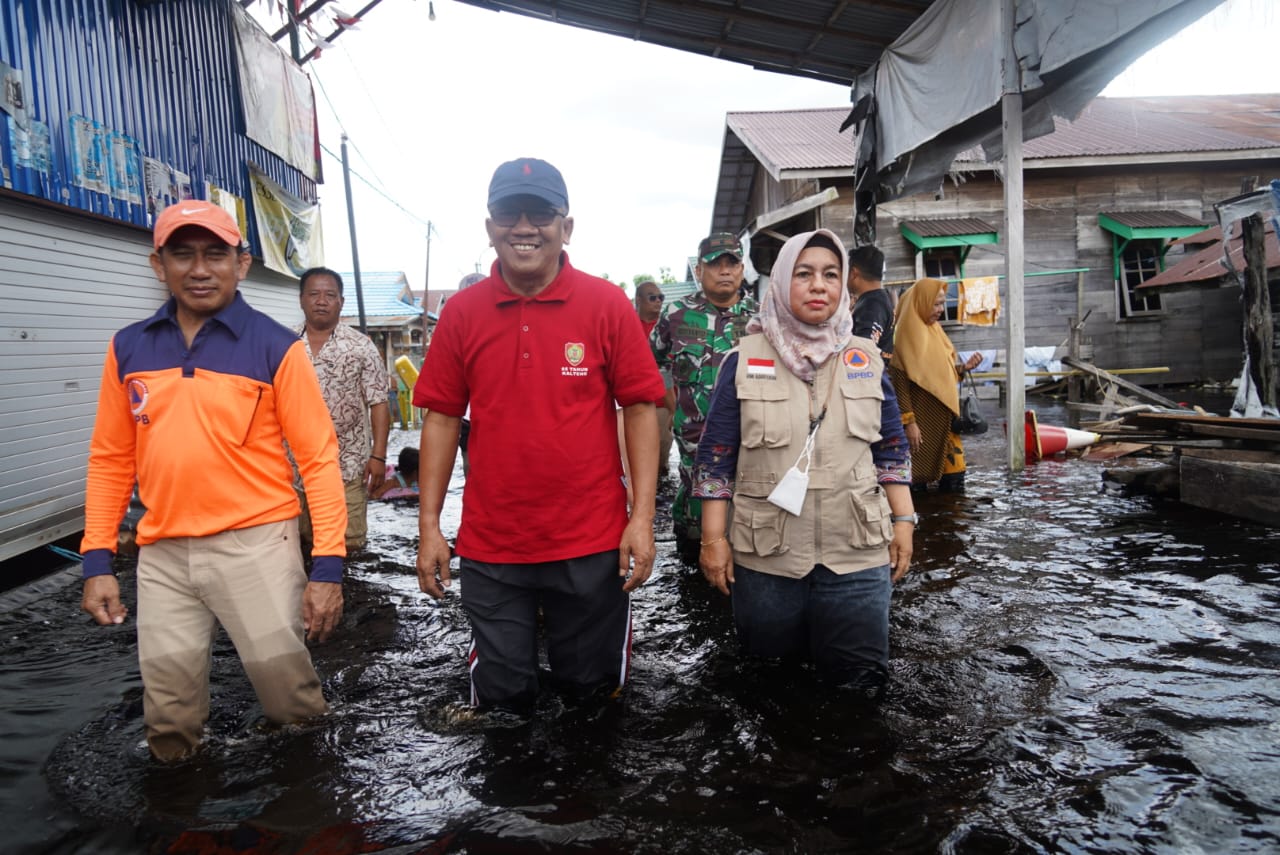 Katma Pantau Sejumlah Titik Banjir di Palangka Raya