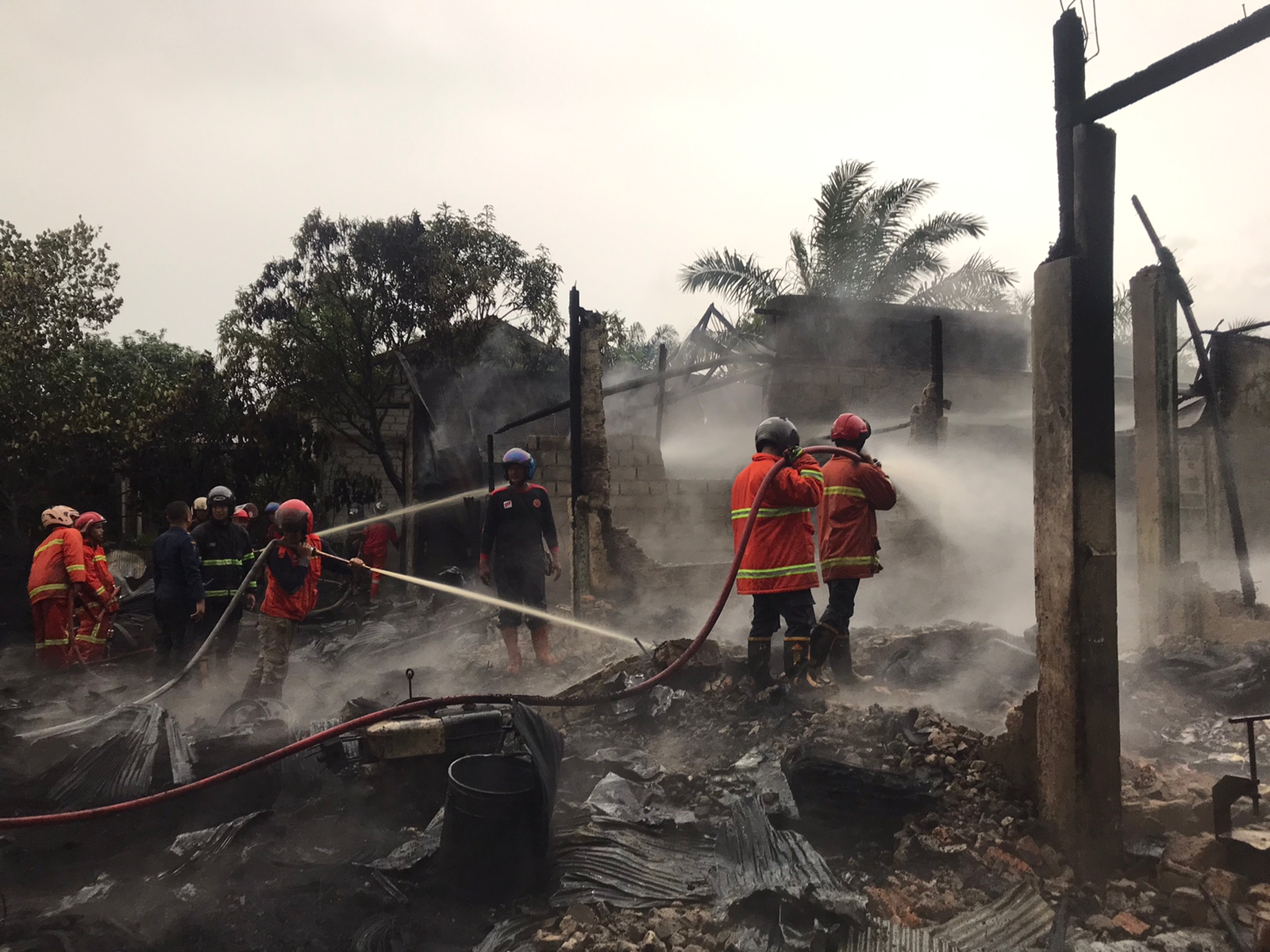 Bengkel Ban jadi Kebakaran Bangunan Pertama di Kotim pada 2023