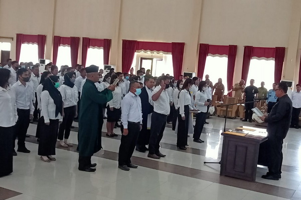 Ketua KPU Katingan Lantik 483 Anggota PPS