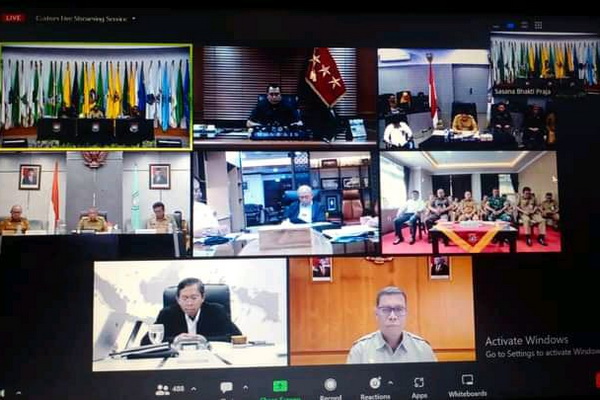 Kepala EKSDA Katingan Ikuti Rakor Pengendalian Inflasi 2023 Secara Virtual