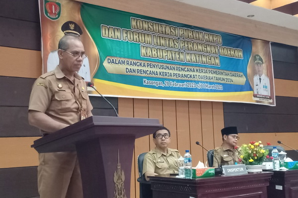 Sekda Katingan Buka Konsultasi Publik RKPD dan Forum Lintas Perangkat Daerah