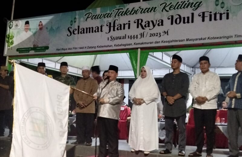Lepas 99 Peserta Pawai Takbiran, Bupati Kotim: Tahun Depan Hadiahnya Besar