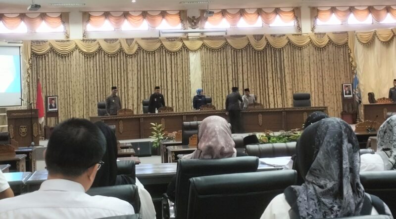 DPRD Barito Utara Gelar Rapat Paripurna Penyampaian Pidato Pengantar Bupati Terhadap LKPJ TA 2022