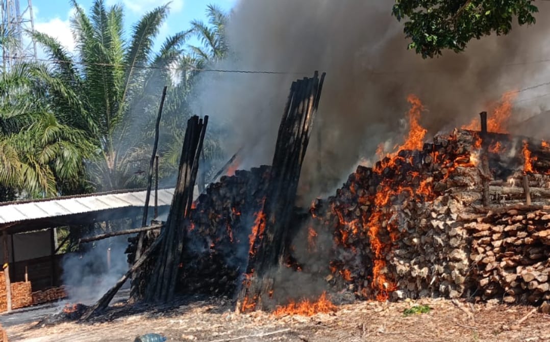 Kebakaran Akibat Bakar Sampah Sembarangan Kembali Terjadi di Madurejo