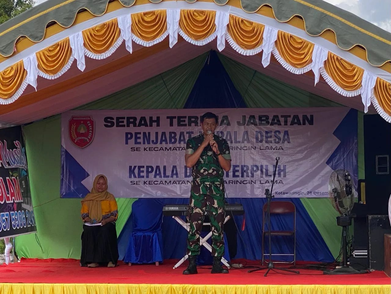 Sertijab Kades, Danramil Kolam: Mari Kita Jaga Sinergitas yang Sudah Sangat Baik