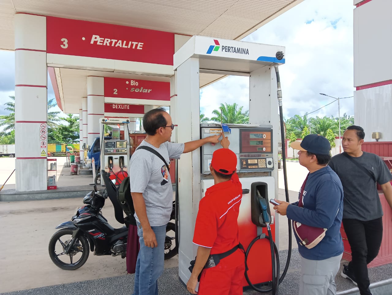 Dua SPBU di Sampit Jadi Giliran Disambangi Polisi Guna Lindungi Hak Konsumen Jelang Mudik