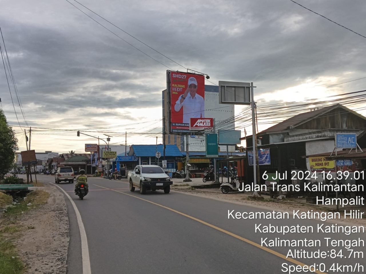 Baliho SHD Bakal Cagub Kalteng Warnai Kota Kasongan dan Kereng Pangi