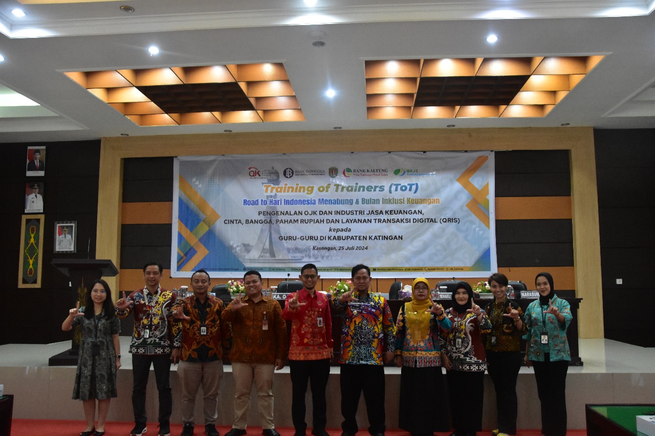 OJK Berikan Edukasi kepada Guru SMA dan SMP se-Kabupaten Katingan