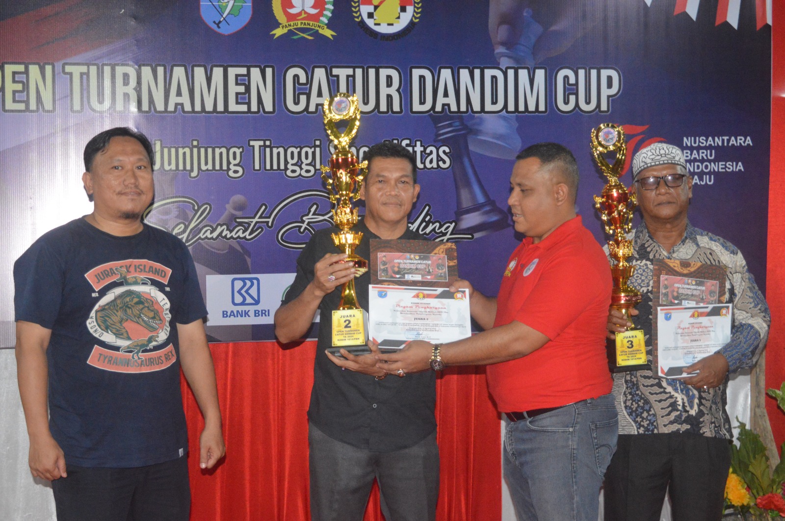 Semangat Juang Tak Terbendung, Turnamen Catur Dandim Cup I Sukses Mempesona Pangkalan Bun