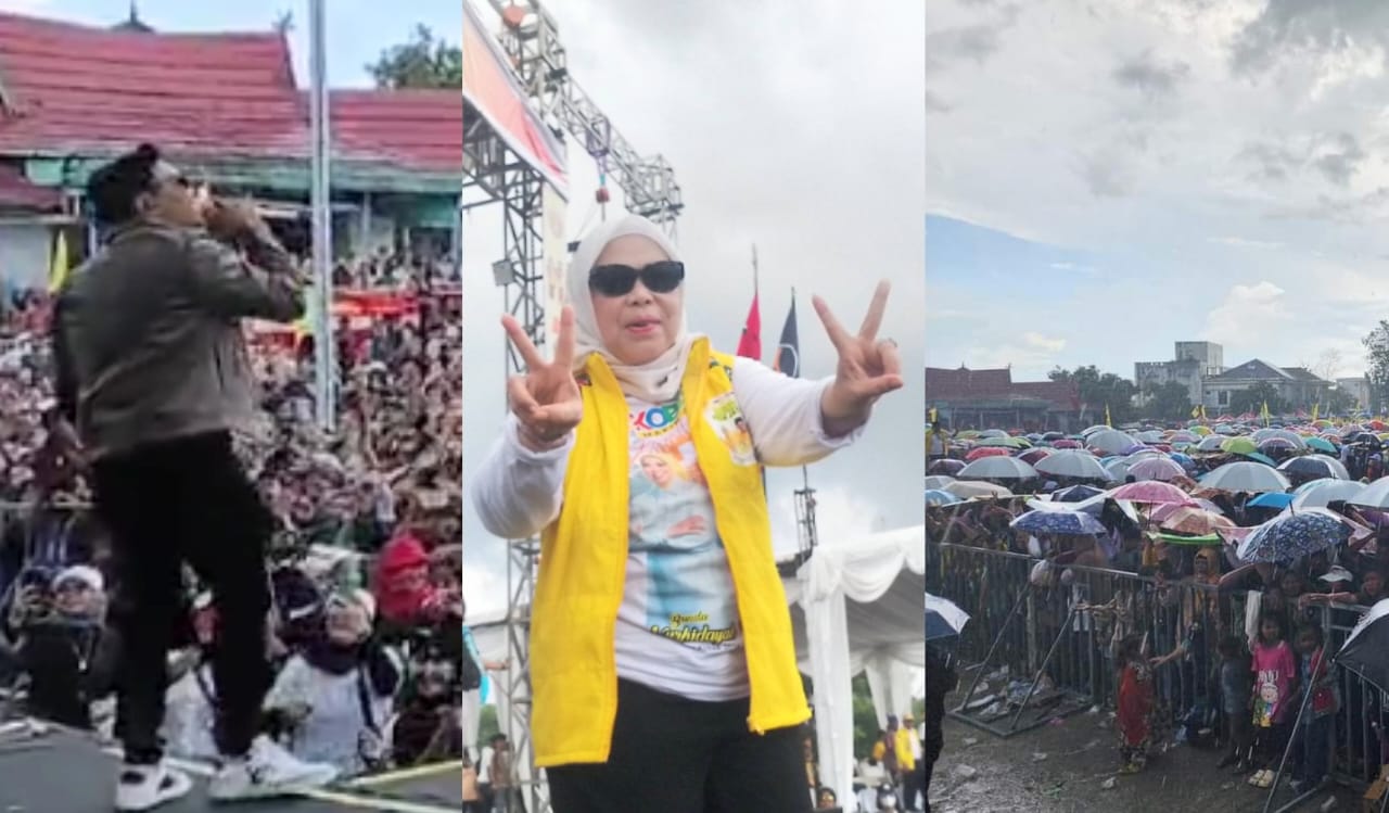 Hujan Deras Tak Surutkan Antusias Ribuan Warga Ikuti Kampanye Nurhidayah dan Suyanto