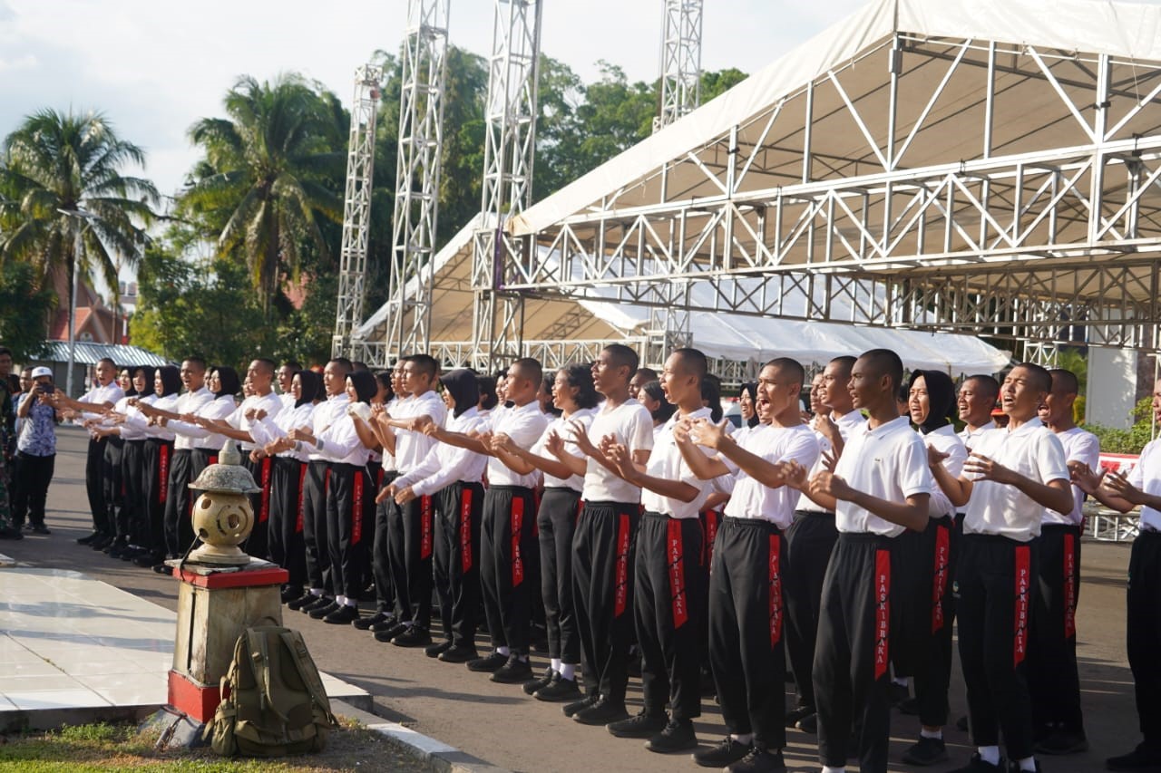 Semangat Paskibraka 2024 dalam Evaluasi Pembangunan Bundaran Besar