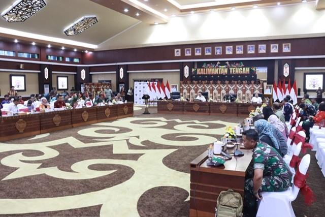 Rapat kerja optimalisasi lahan food estate beras nasional di kalimantan tengah