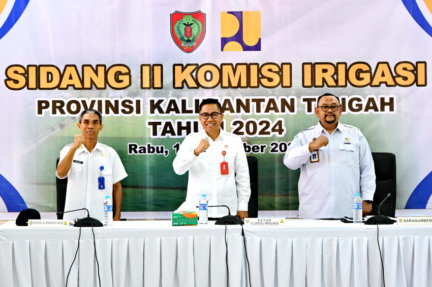 Kepala Bappedalitbang Prov. Kalteng Buka Sidang II Komisi Irigasi Tahun 2024