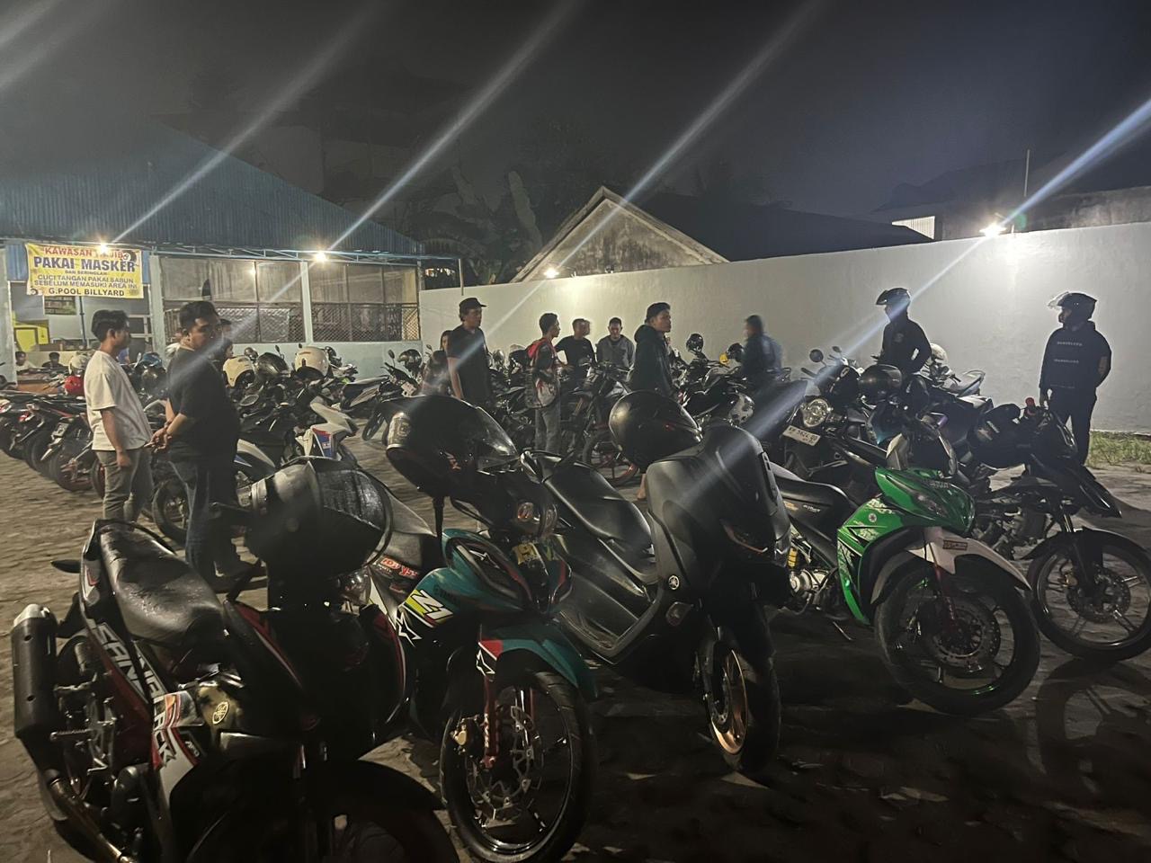 Puluhan Sepeda Motor kembali Terjaring Razia Balap Liar di Sampit