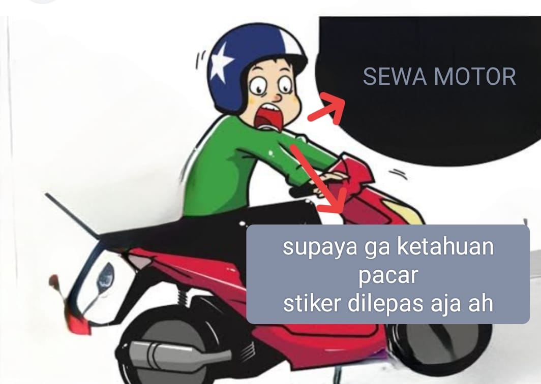 Stiker Dilepas, Pemilik Rental: Kalau Malu Ada Stikernya, Jangan Sewa Motor!
