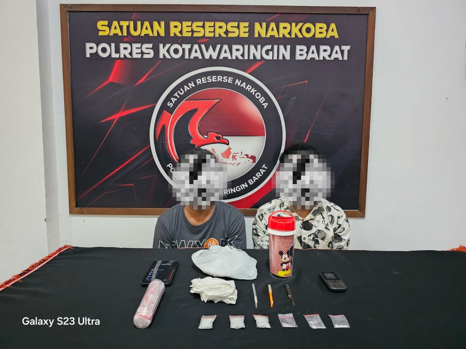 Dua Pengedar Sabu di Kumai Diciduk, Sabu 15,16 Gram Disembunyikan dalam Tumbler