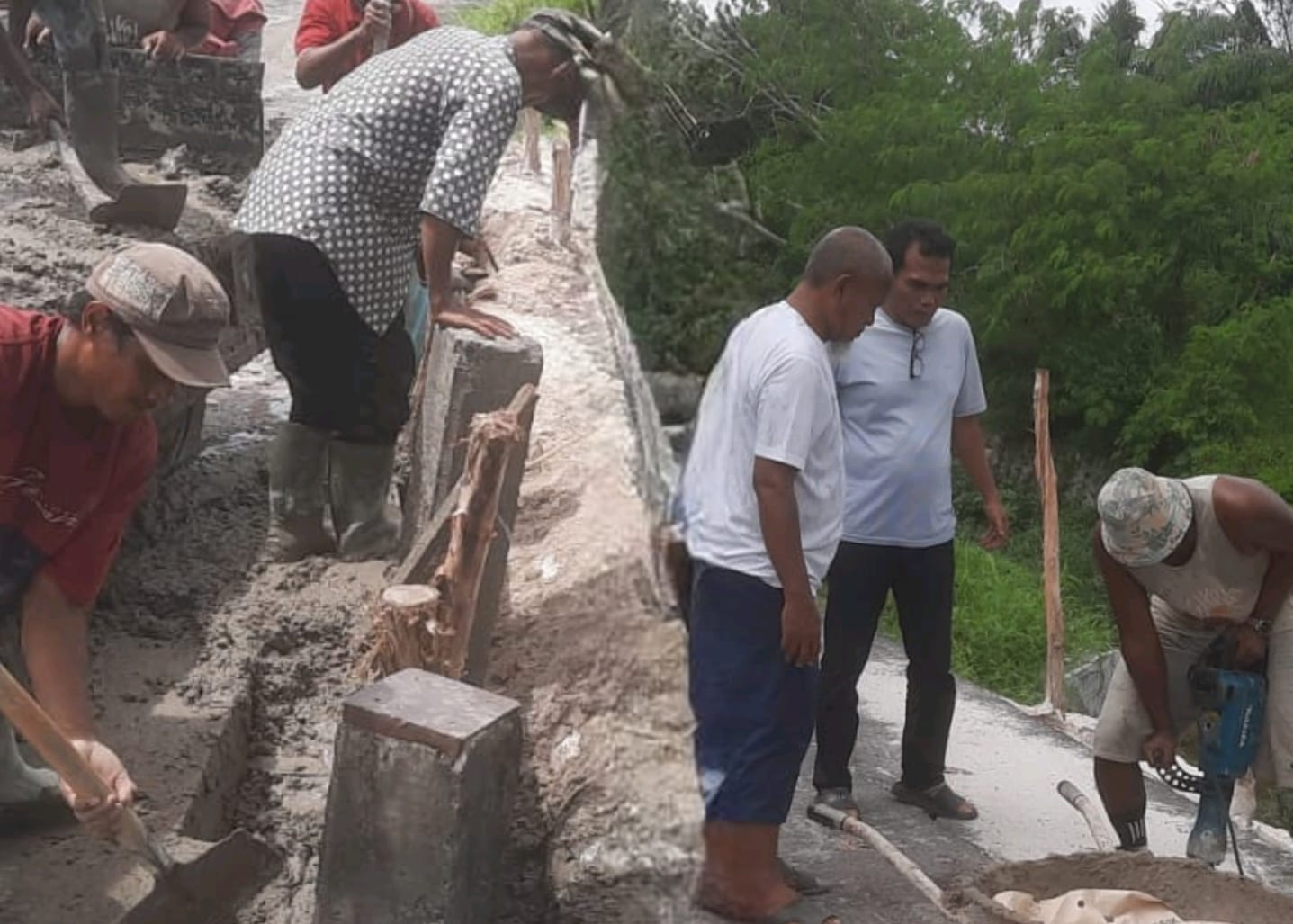 Warga Tenang, PUPR Tangani Longsor Jalan Dekat SD Imam Syafi’i