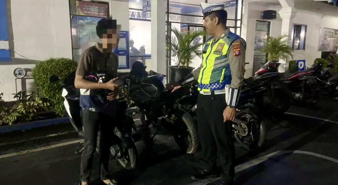 Polisi Tilang Puluhan Sepeda Motor di Sampit yang Diduga Terlibat Balap Liar