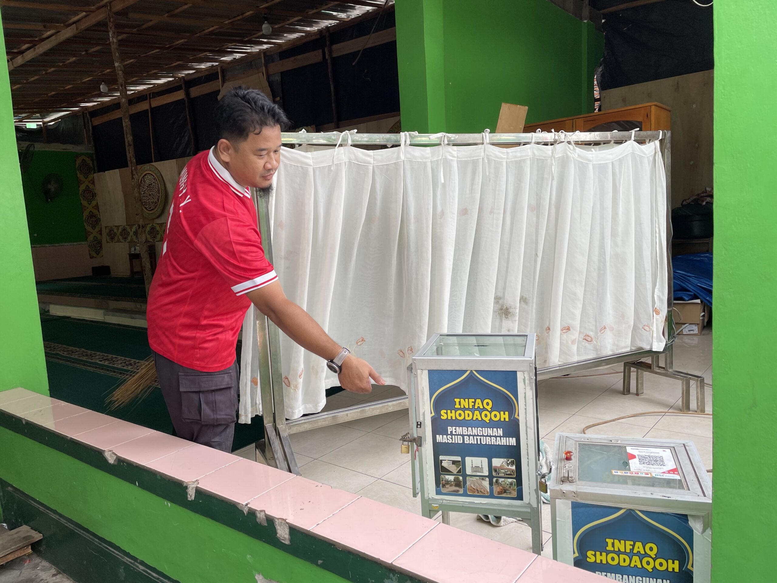 Uang di Kotak Amal untuk Renovasi Masjid Baiturahim Raib Digondol Maling