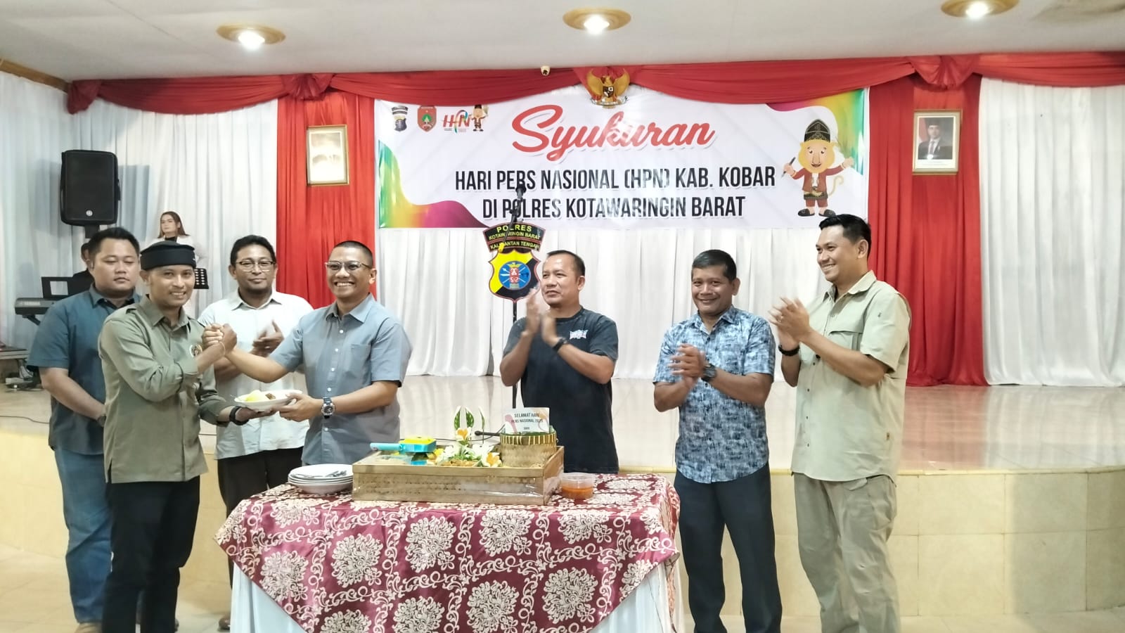 Kapolres Kobar Rayakan HPN Bersama Insan Pers: Jaga Kondusivitas dan Lawan Hoaks