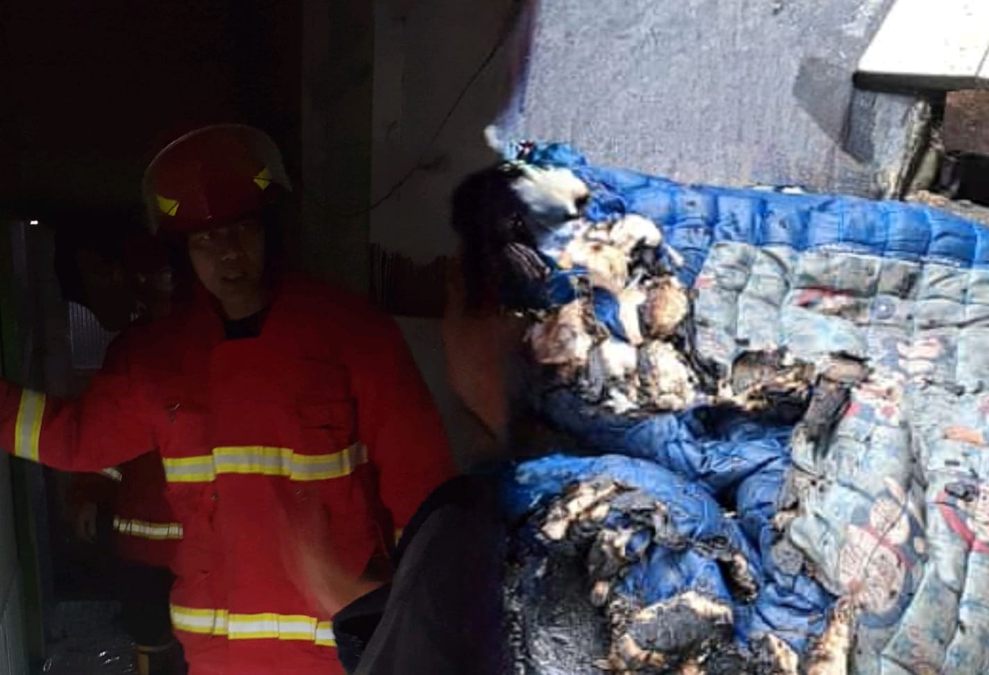 Puntung Rokok Diduga Pemicu Kebakaran Kasur di Mendawai, Warga Sempat Panik