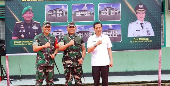 Pj Bupati Barito Utara Apresiasi Kunjungan Danrem 102/Panju Panjung ke Makodim