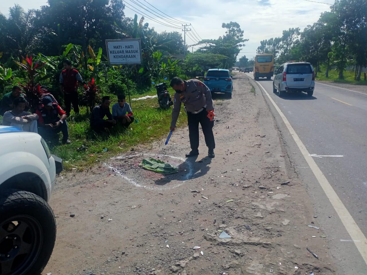 Kecelakaan Maut di Pangkalan Lada, Pengendara Motor Tewas di Tempat