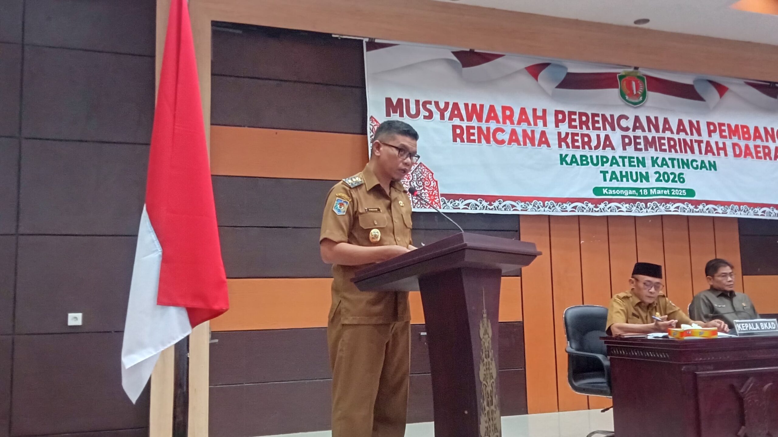 Gelar Musrenbang, Wabup Katingan: Kedepankan Prinsip Efektif dan Efisien dalam Menyusun Program