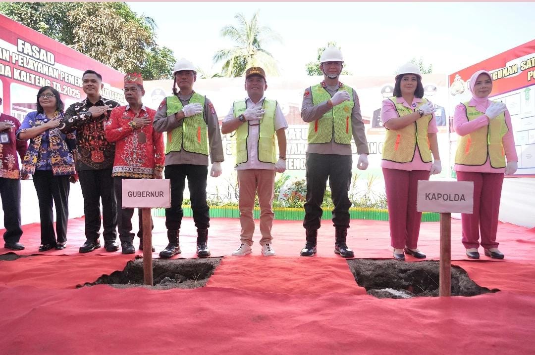Groundbreaking Dapur MBG Polda Kalteng, Gubernur Harap Secepatnya Bisa Operasional