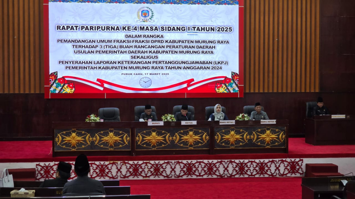 DPRD Gelar Paripurna Bahas Tiga Raperda Usulan Pemkab Mura