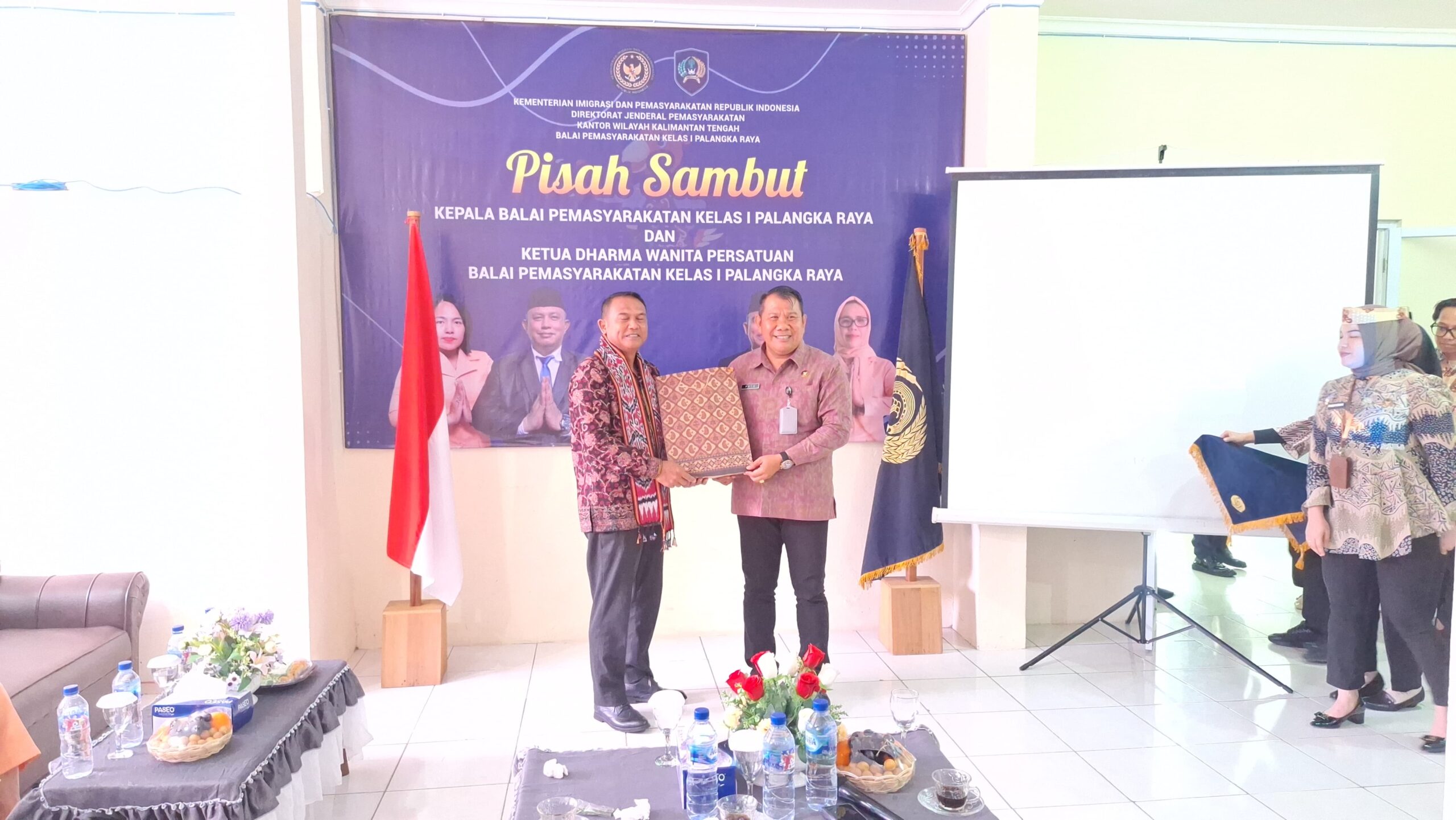 Kakanwil Ditjenpas Kalteng Hadiri Pisah Sambut Kepala Bapas Kelas I Palangka Raya
