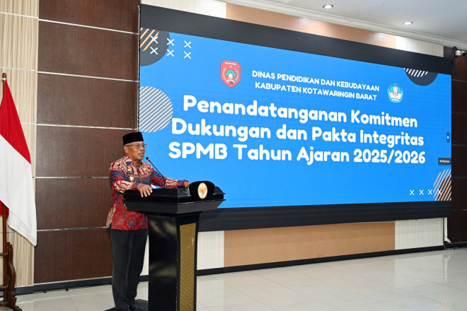 Wujudkan Integritas SPMB, Wabup Kobar: Cerminan Pelayanan Pendidikan Profesional