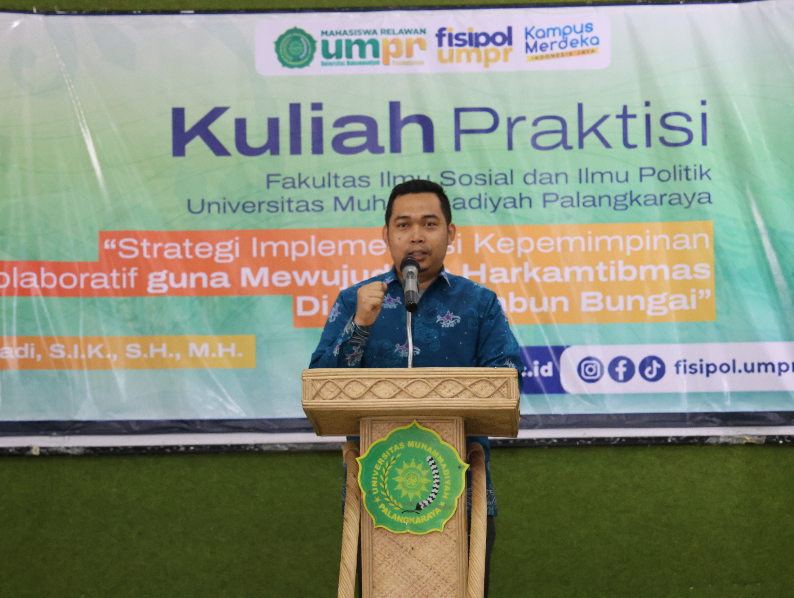 Kuliah Praktisi dengan Polda Kalteng, Fisipol UMPR Kuatkan Pemahaman Mahasiswa tentang Kebijakan Publik